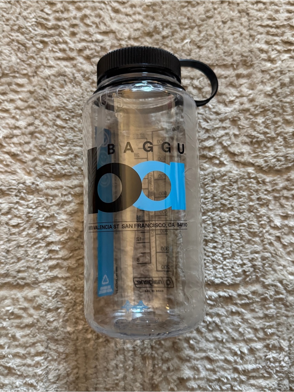NEW Baggu San Francisco Bart Nalgene Water Bottle